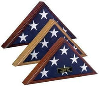 Cherry Wood Large American Burial Flag Box 