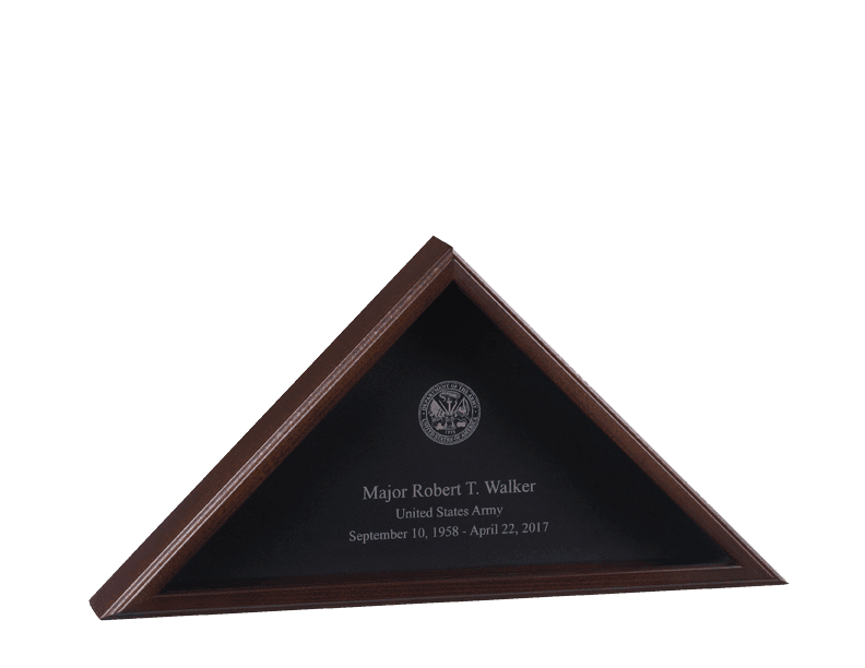 Cherry Wood Large American Burial Flag Box Cherry Wood Large American Burial Flag Box