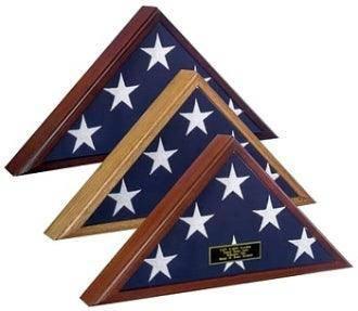 Cherry Wood Large American Burial Flag Box Cherry Wood Large American Burial Flag Box