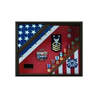 Coast Guard Flag Display, Plexiglass front Cover Black Wood Coast Guard Flag Display, Plexiglass front Cover Black Wood