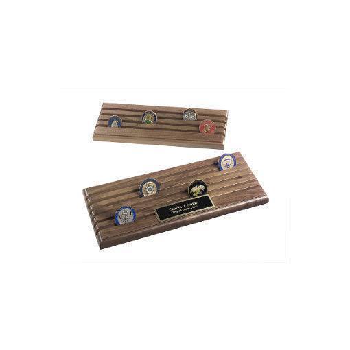 Guam Coin Rack Coin Display Rack With 6 Rows, Walnut Wood, 36 Coins Rack – Flags ...