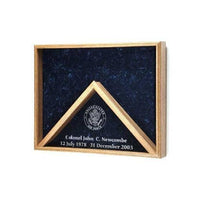 Combo Awards Flag Display Case Combo Awards Flag Display Case