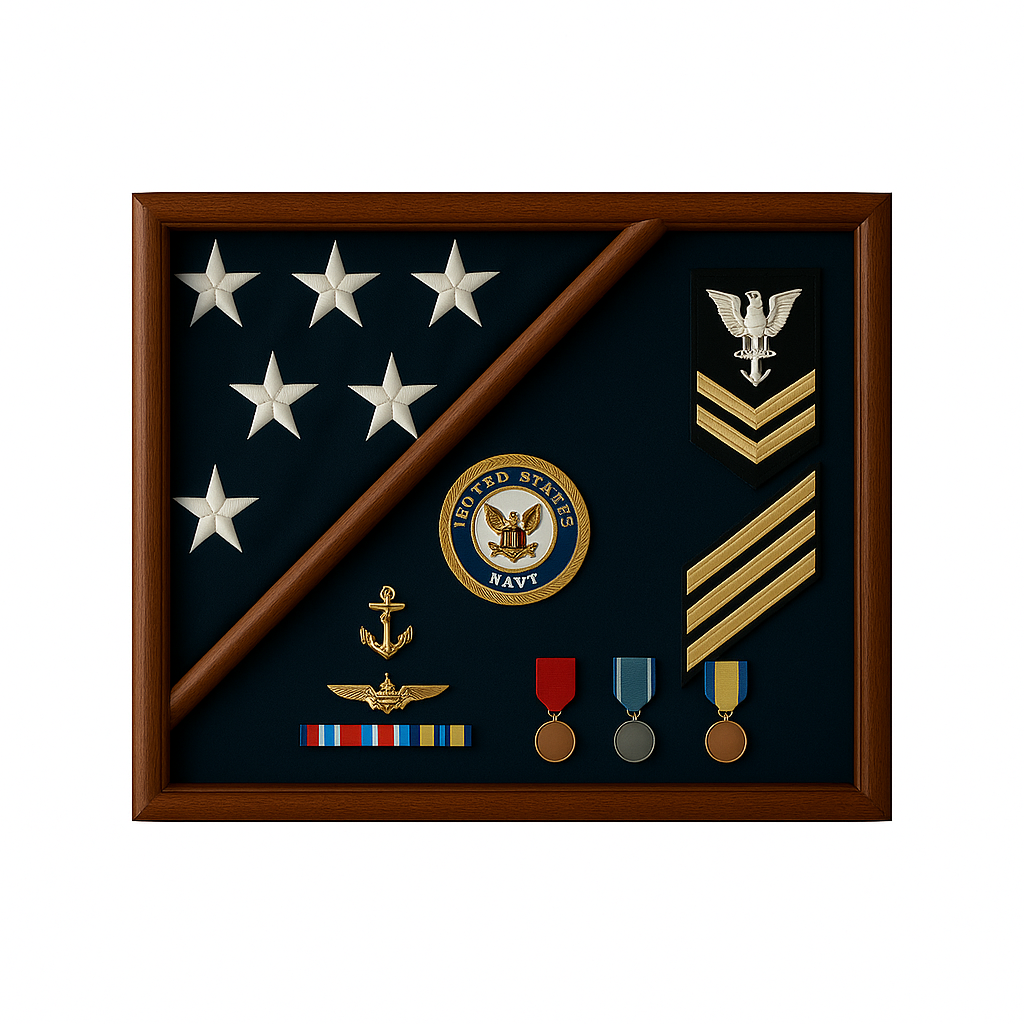 Air Force Flag Display case - Flag Display Case