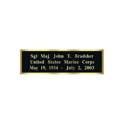Engraved Brass Plates, Army name plate, Navy Name plate, USCG Name Plate, Military Name plate, Display Case name plates 