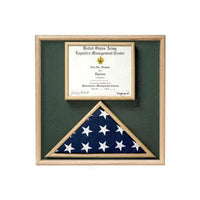 Flag and Certificate Display Case from Original Uniform Fabrics Flag and Certificate Display Case from Original Uniform Fabrics