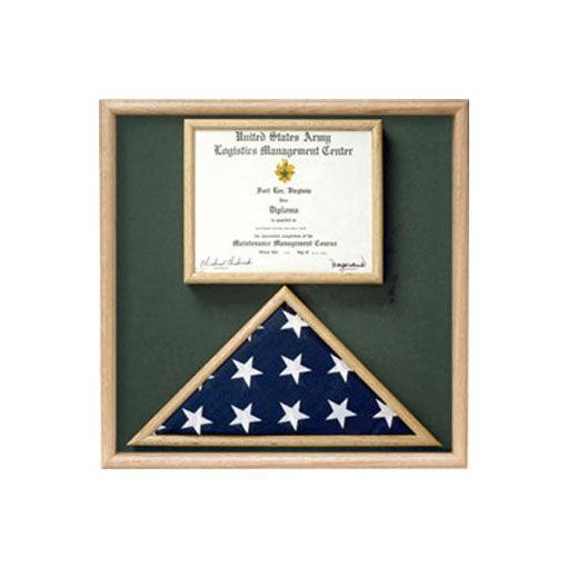 Flag and Certificate Display Case from Original Uniform Fabrics - Flags Connections