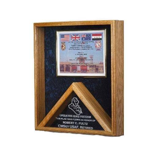 Flag and Medal Display Case - Shadow Box Flag and Medal Display Case - Shadow Box