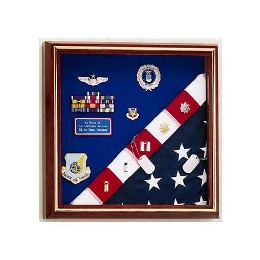 Flag Display Case - American Made, Flag Medals Box