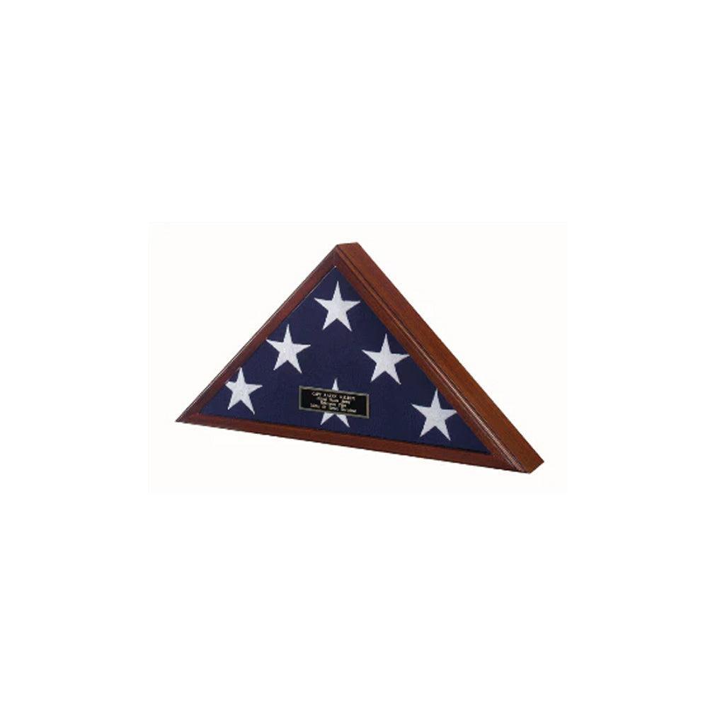 Flag Display Case for 4x6 flag - Walnut Finish Flag Display Case for 4x6 flag - Walnut Finish