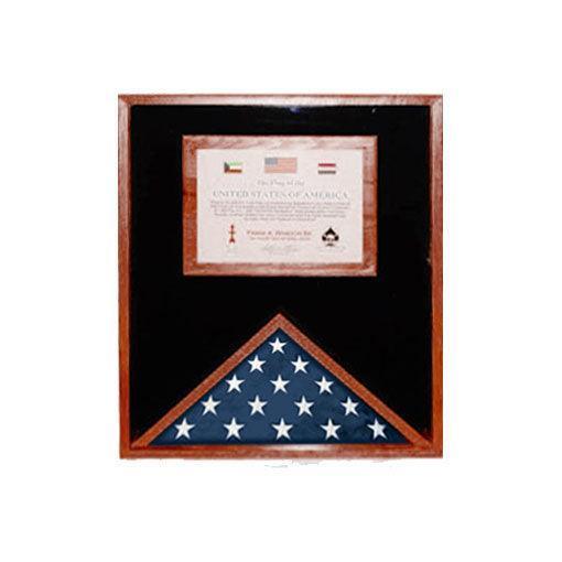 Flag Display Cases with Document and Certificate Holder Flag Display Cases with Document and Certificate Holder