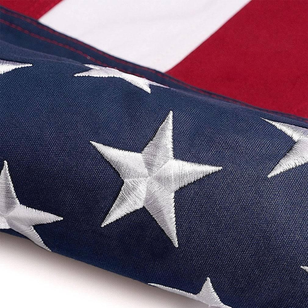 Folded Memorial Flag American US Cotton Flag 5x9.5 FT Premium Folded Memorial Flag American US Cotton Flag 5x9.5 FT Premium