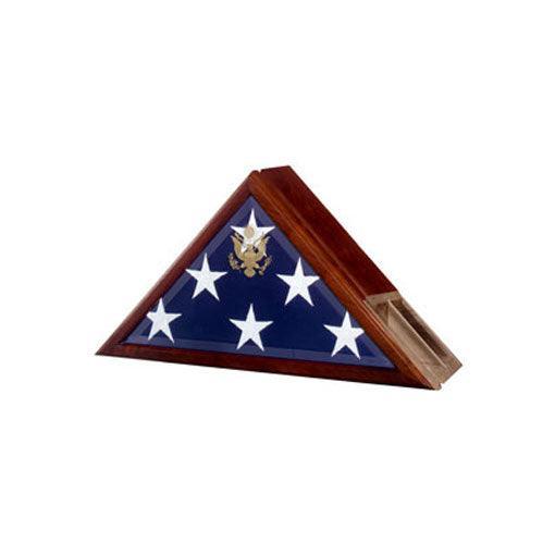 Funeral Flag Case, Flag and Urn Built in Funeral Flag Case, Flag and Urn Built in