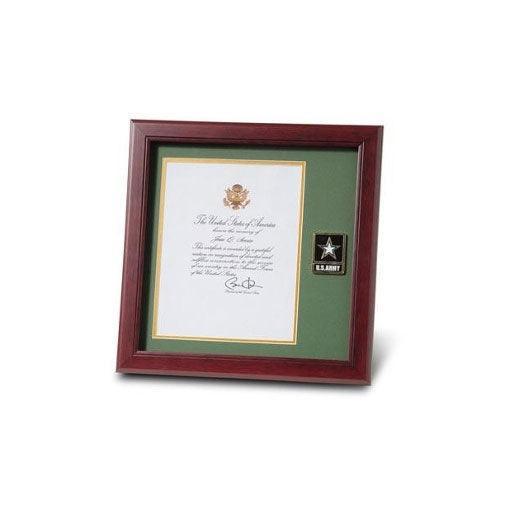 Go Army Medallion, Army Presidential Certificate Frame 