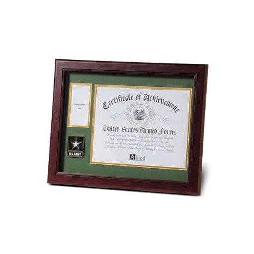 Go Army Medallion Certificate and Medal Frame - Flags Connections