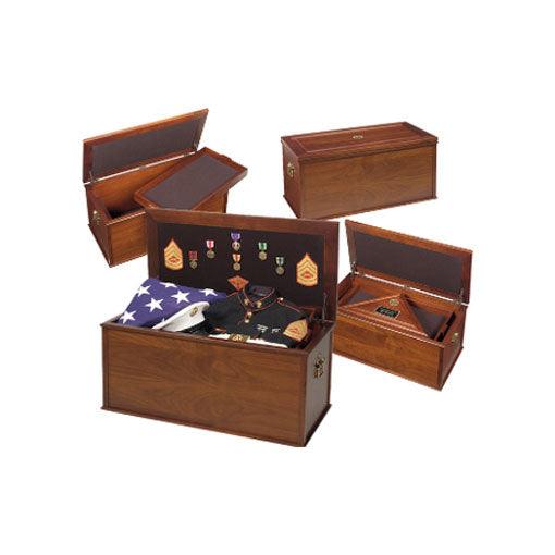 Heirloom Personal Chest military medal chest, Military Box - Flags Connections