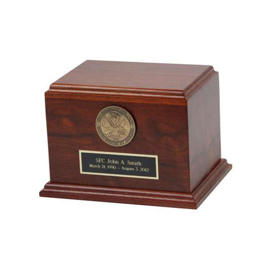 Heritage Veteran Cremation Urn - Flags Connections