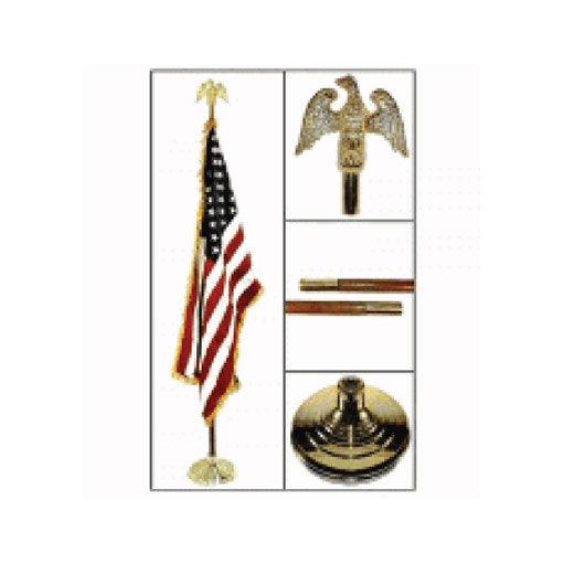 Indoor American Flag and Flag pole Kit - Flags Connections