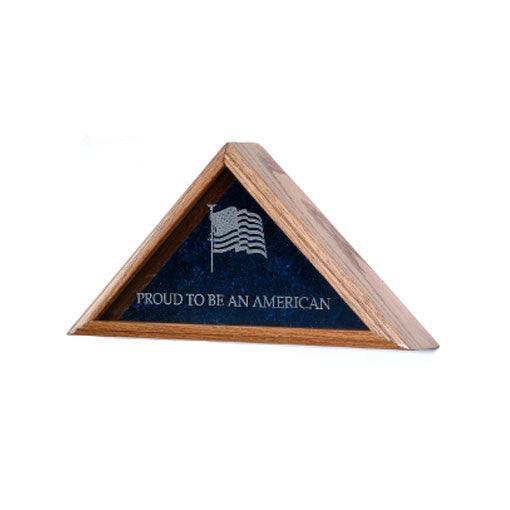 Large Flag Display Case includes Engraved Emblem Large Flag Display Case includes Engraved Emblem