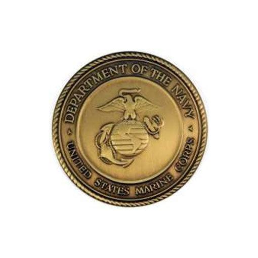 Marine Corps Brass service medallion - Flags Connections