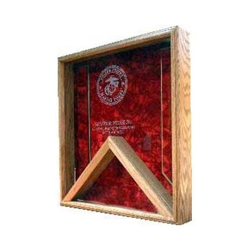 Marine Corps Flag Display Case - Shadow Box - Flags Connections