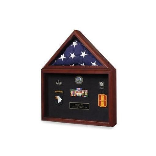 Marine Corps Flag shadowbox for awards medals photos - Flags Connections