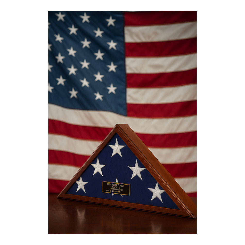 Best Seller Flag Display Case American Made, Large flag case