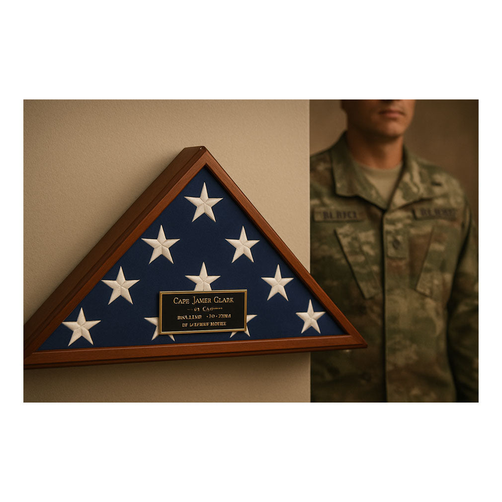 Best Seller Flag Display Case American Made, Large flag case