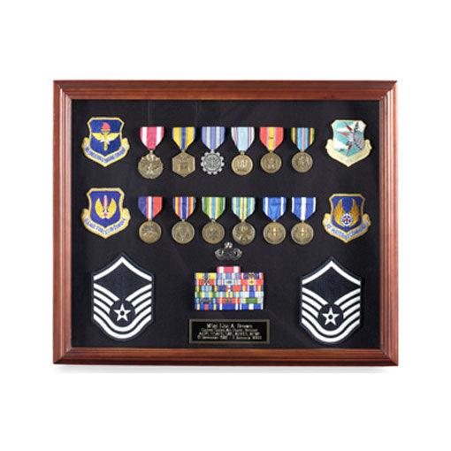 Medal Display case, Large Medal Frame - Flags Connections