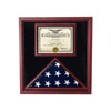 Military Flag and Certificate Display Case