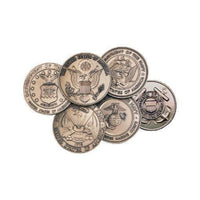 Military Service Medallions in Solid Brass, Military Medals Military Service Medallion in Solid Brass, Military Medals