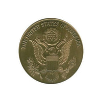 Military Service Medallions in Solid Brass Set of 6 Medallions 