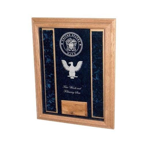 Military Shadowbox with Personalized Glass Military Shadowbox with Personalized Glass