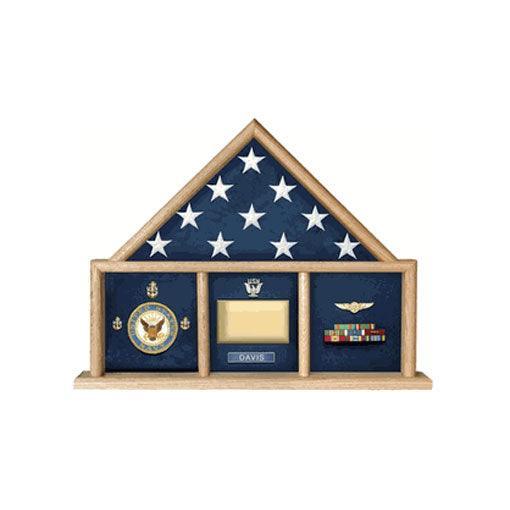 Oak 3 x 5 flag memorial case Oak 3 x 5 flag memorial case