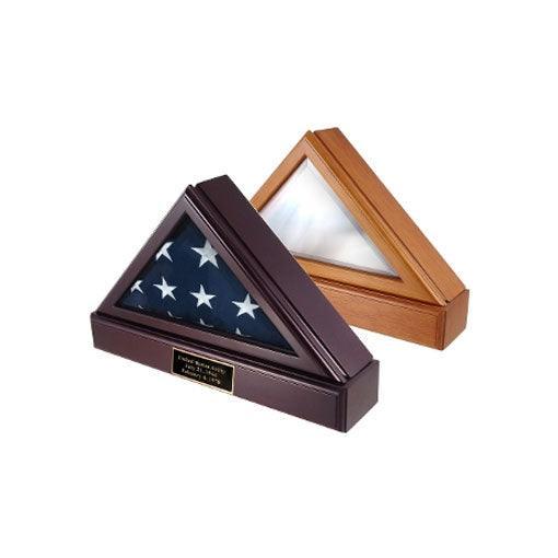 Officers Flag Display Case AND Pedestal for 3ft x 5ft Flag 