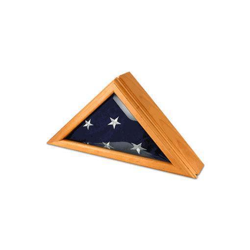 Split Level Flag Case Officers Oak Flag Display Case for 3ft x 5ft Flag – Flags Connections
