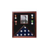 Photo Flag and Medal Display Case, Flag Photo Frame 