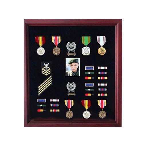 Photo Medal Display Case, Military Medal Frame, Photo - Flags Connections