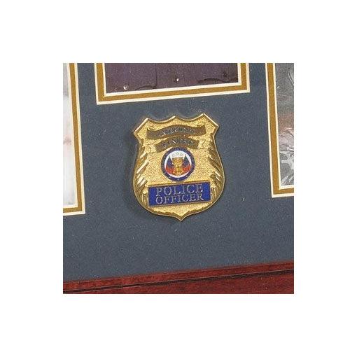 Police Department Medallion 5 Picture Collage Frame - Flags Connections