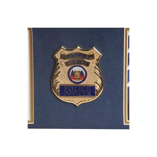 Police Department Medallion Double Picture Frame Police Department Medallion Double Picture Frame