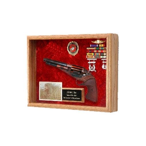 Revolver Shadow Box, Revolver Display Case - Flags Connections