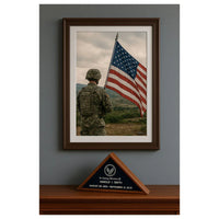 Burial military flag display case shadow box for 5 x 9.5 flag Burial military flag display case shadow box for 5 x 9.5 flag