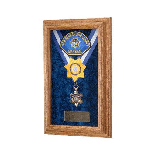 Single Medal Display Case, Wood Awards Display Case Single Medal Display Case, Wood Awards Display Case