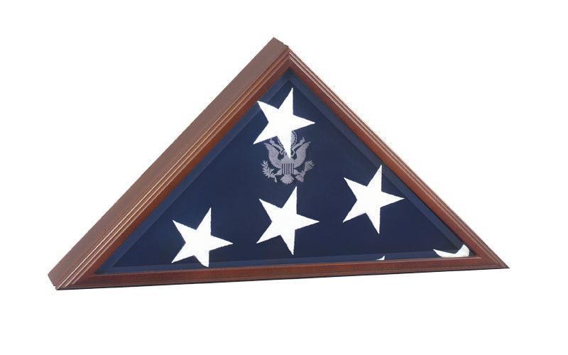 Triangle Flag Case, Veteran Flag Display frame 