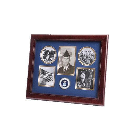 U.S. Air Force Medallion 5 Picture Collage Frame U.S. Air Force Medallion 5 Picture Collage Frame