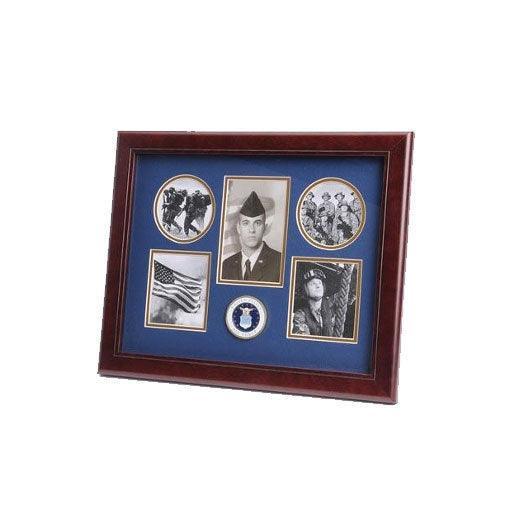 U.S. Air Force Medallion 5 Picture Collage Frame 