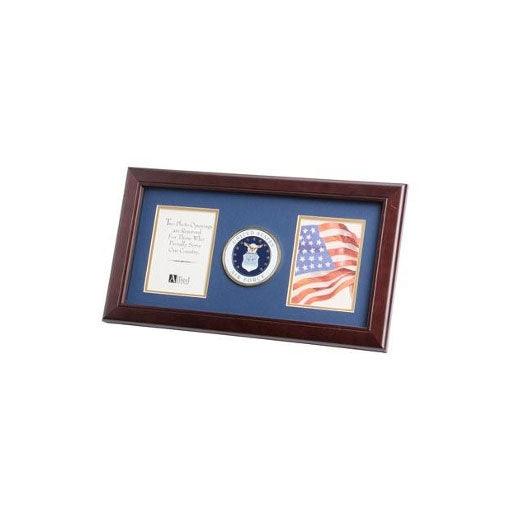 U.S. Air Force Medallion Double Picture Frame - Flags Connections