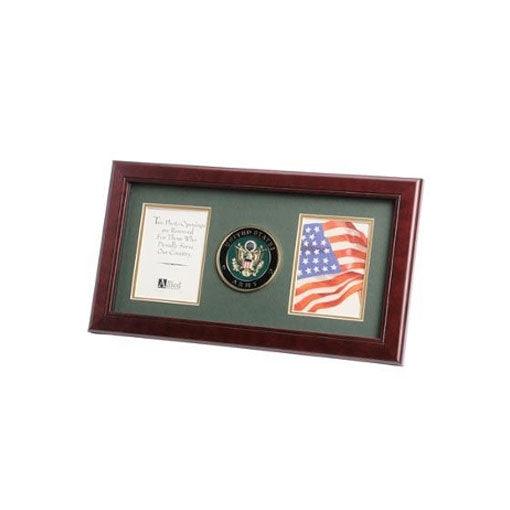 U.S. Army Medallion Double Picture Frame - Flags Connections