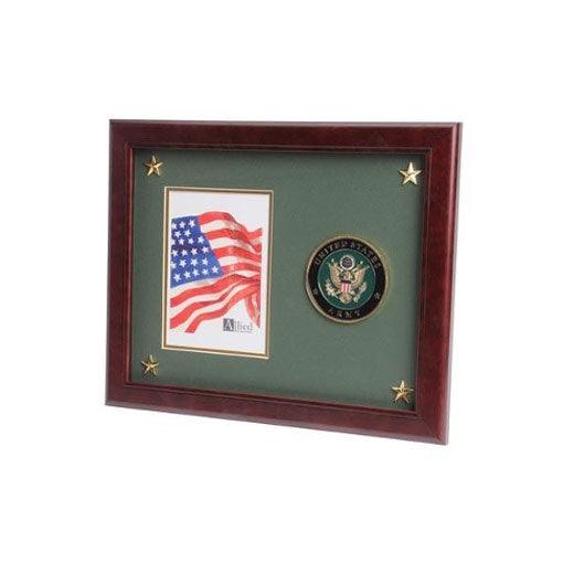 U.S. Army Medallion Picture Frame with Stars - Flags Connections