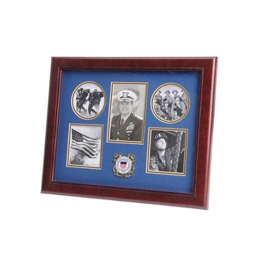 U.S. Coast Guard Medallion 5 Picture Collage Frame U.S. Coast Guard Medallion 5 Picture Collage Frame