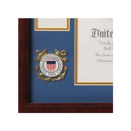 U.S. Coast Guard Medallion Certificate and Medal Frame U.S. Coast Guard Medallion Certificate and Medal Frame